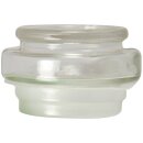 Duftkerze Bonbon-Glas im Design: Herzen, Kokos (Grün) - 300g