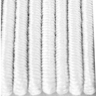 Rundgummi 250cm - Ø3mm, Hutgummi Gummikordel in Weiß