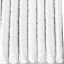 Rundgummi 10 x 250cm - Ø3mm, Hutgummi Gummikordel in Weiß