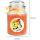 Duftkerze Bonbon-Glas im Design: Danke, Honigmelone ( Orange ) - 500g