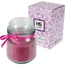Duftkerze Bonbon-Glas im Design: Geburtstag, Lavendel (Lila) - 500g