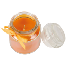 Duftkerze Bonbon-Glas im Design: Geburtstag, Honigmelone ( Orange ) - 120g