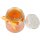 Duftkerze Bonbon-Glas im Design: Geburtstag, Honigmelone (Orange) - 120g