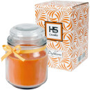 Duftkerze Bonbon-Glas im Design: Geburtstag, Honigmelone (Orange) - 500g