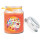 Duftkerze Bonbon-Glas im Design: Geburtstag, Honigmelone (Orange) - 500g