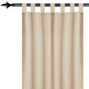 Gardinenstange Set - Lilie schwarz 70-130 cm