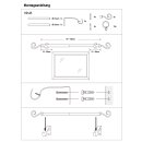 Gardinenstange Set - Roma silber 70-130cm
