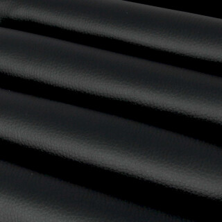 Stoff Meterware "Lederoptik" 145cm breiter Dekostoff in "Schwarz"
