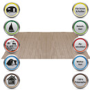 Vorzeltteppich Camping wetterfest Hellbraun 250x350 cm