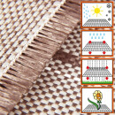 Vorzeltteppich Camping wetterfest Hellbraun 250x350 cm