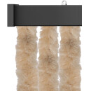Flauschvorhang 80x185cm Unistreifen beige
