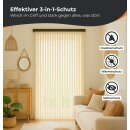 Flauschvorhang Insektenschutz mit wohnlicher Optik Unistreifen schwarz 80x185 cm