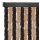 Flauschvorhang Insektenschutz mit wohnlicher Optik Unistreifen beige - braun 80x200 cm