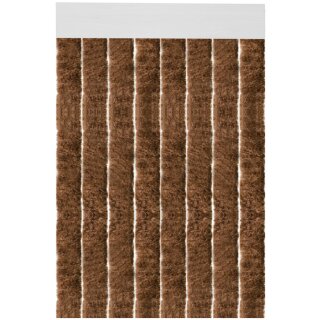 Flauschvorhang 80x200cm Unistreifen braun
