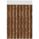 Flauschvorhang 80x200cm Unistreifen braun