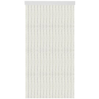 Flauschvorhang 80x200cm Unistreifen weiß