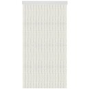 Flauschvorhang 80x200cm Unistreifen weiß