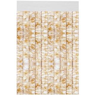 Flauschvorhang 80x220cm Meliert beige - weiß