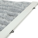 Flauschvorhang 80x220cm Meliert beige - weiß