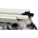 Flauschvorhang 80x220cm Meliert beige - weiß