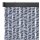 Flauschvorhang Insektenschutz mit wohnlicher Optik Meliert blau - weiß - silber 80x220 cm