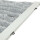 Flauschvorhang 80x220cm Unistreifen rot - weiß