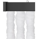 Flauschvorhang 80x220cm Unistreifen weiß