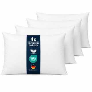 Füllkissen 30x50cm 4er-Pack Innenkissen mit Entenfedern für Dekokissen