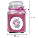 Duftkerze im Glas - Sternzeichen (Lavendel) 500gr - 110 Stunden - Wassermann