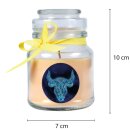 Duftkerze im Glas - Sternzeichen (Vanille) 120gr - 30 Stunden - Stier