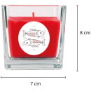 Duftkerze im Glas - Sternzeichen (Rose) 190gr - 50 Stunden - Fische