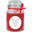 Duftkerze im Glas - Sternzeichen (Rose) 500gr - 110 Stunden - Steinbock