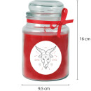 Duftkerze im Glas - Sternzeichen (Rose) 500gr - 110 Stunden - Steinbock
