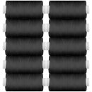 Nähgarn, Allesnäher, 10 Stk. Rollen à 500m Garn (0,018€ / 100m) - Schwarz
