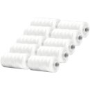 Nähgarn, Allesnäher, 10 Stk. Rollen à 500m Garn (0,018€ / 100m) - Weiß