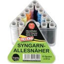 Nähgarn - BOX, Allesnäher, 15 Stück à 30m (0,60 EUR / 100 Meter)