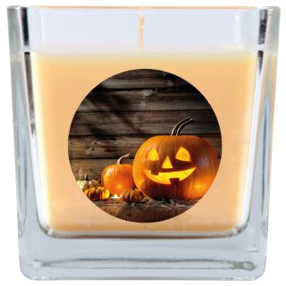 Duftkerze im Glas - Halloween Creme - Bonbon 190gr (50h)