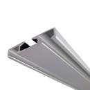 Vorhangschiene Aluminium - silber 1/2-Lauf 90 cm