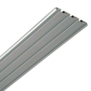 Vorhangschiene Aluminium - silber 3/4-Lauf 90 cm
