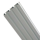 Vorhangschiene Aluminium - silber 3/4-Lauf 120 cm