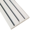 Endkappen ( 2 Stück ) für Vorhangschiene Aluminium - Weiß 3/4-Lauf