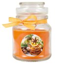 Duftkerze im Glas - Weihnachten Orange - Bonbon 120gr (30h)