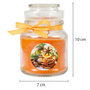 Duftkerze im Glas - Weihnachten Orange - Bonbon 120gr (30h)