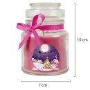 Duftkerze im Glas - Weihnachten Lila - Bonbon 120gr (30h)