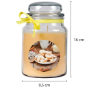Duftkerze im Glas - Weihnachten Creme - Bonbon 500gr ( 110h )