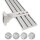 Vorhangschiene Aluminium (inkl. Wandträger) Weiß