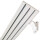 Vorhangschiene Aluminium (inkl. Wandträger) Weiß