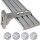 Vorhangschiene Aluminium (inkl. Wandträger) Silber