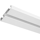 Vorhangschiene Aluminium Weiß "1 Lauf" 90cm