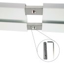 Vorhangschiene Aluminium (inkl. Wandträger) Weiß "1 Lauf" 120cm